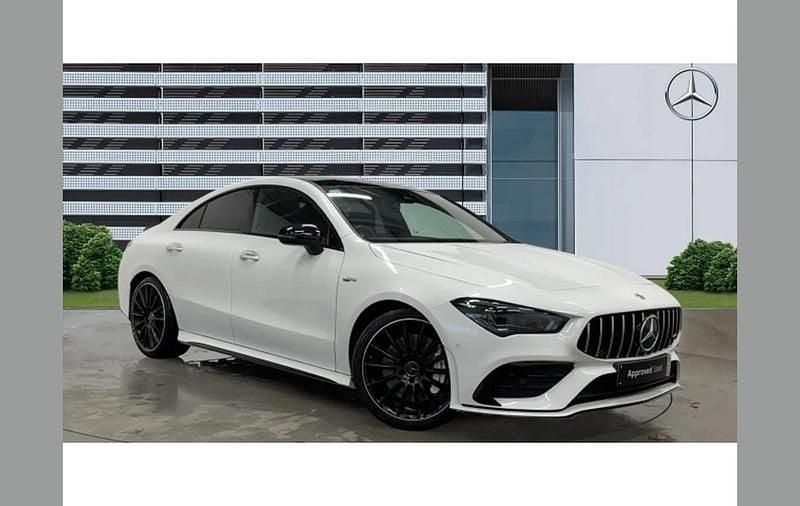 Used Mercedes CLA35 AMG Premium Plus 306 HP (225 kW) 2023 White Coupe