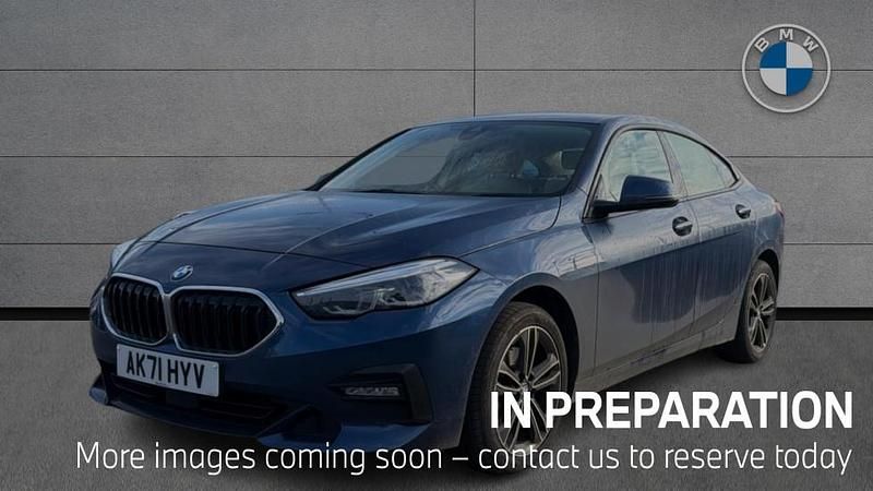 Used BMW 218 Sport Line 134 HP (98 kW) 2021 Blue Coupe