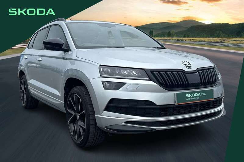 Silver Used 2021 Skoda Karoq SportLine SUV | £24,949 (Fair price) - Image 1/4