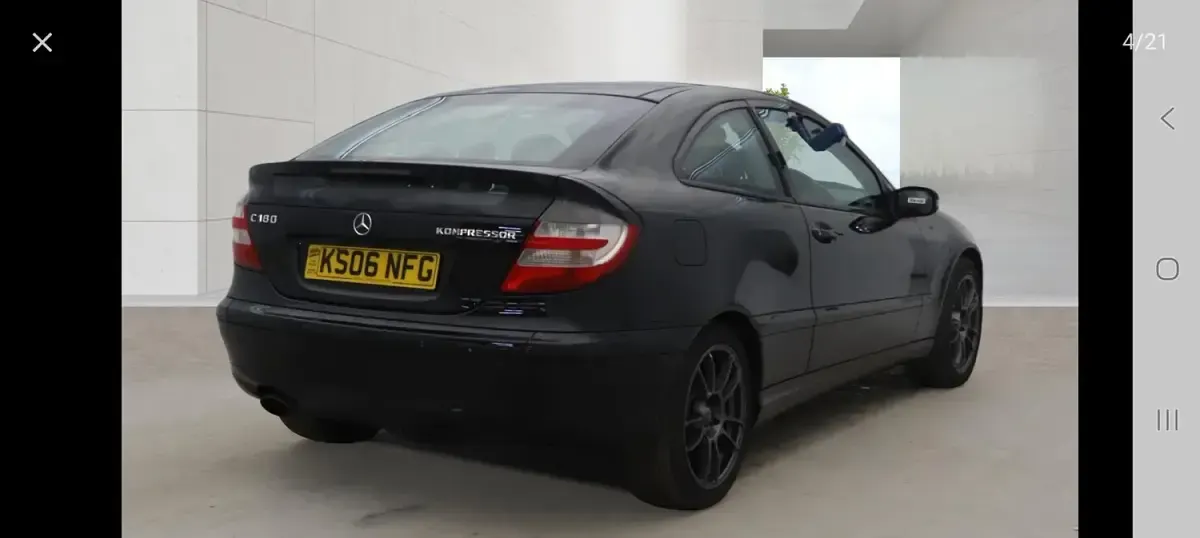 Used Mercedes C180 SE 143 HP (105 kW) 2006 Black Coupe
