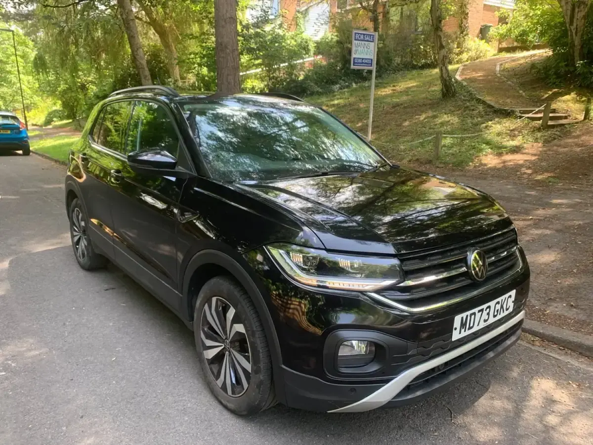 Gebraucht VW T-Cross Black Edition 110 PS (80 kW) 2023 Schwarz SUV