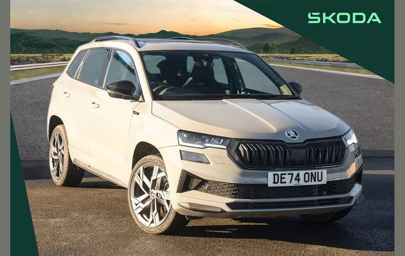 Grey Used 2024 Skoda Karoq SportLine SUV | £30,495 (A bit pricey) - Image 1/4
