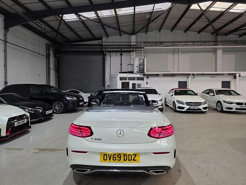 Used Mercedes C300 AMG line 258 HP (189 kW) 2019 White Cabriolet