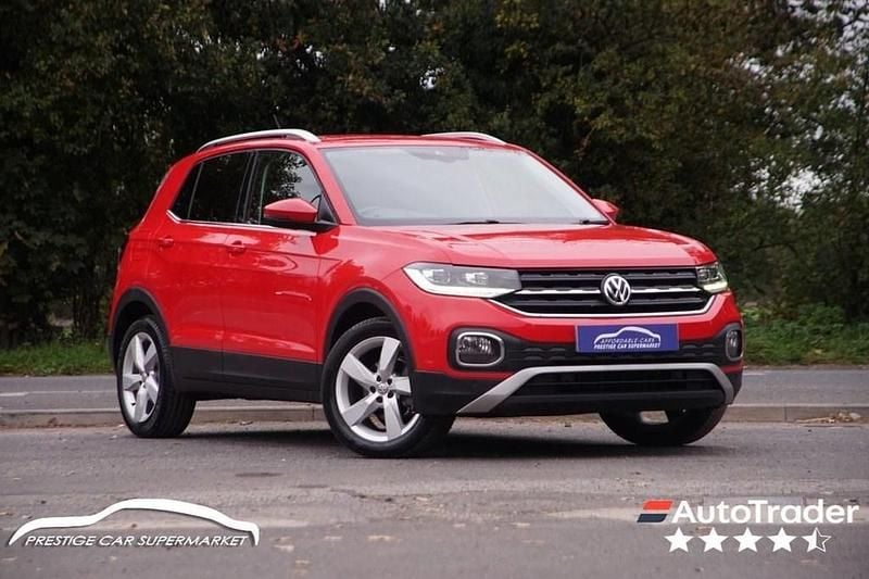 Red Used 2020 VW T-Cross SEL SUV | £10,699 (Fair price) - Image 1/4