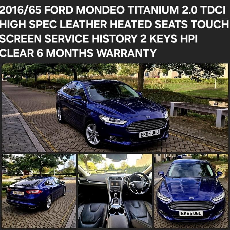 Blue Used 2015 Ford Mondeo Titanium Hatchback | £5,995 (Fair price) - Image 1/3