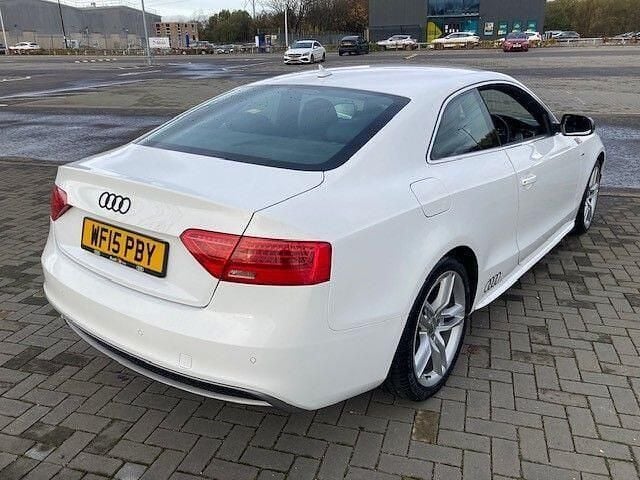 Used Audi A5 S-Line 177 HP (130 kW) 2015 White Coupe