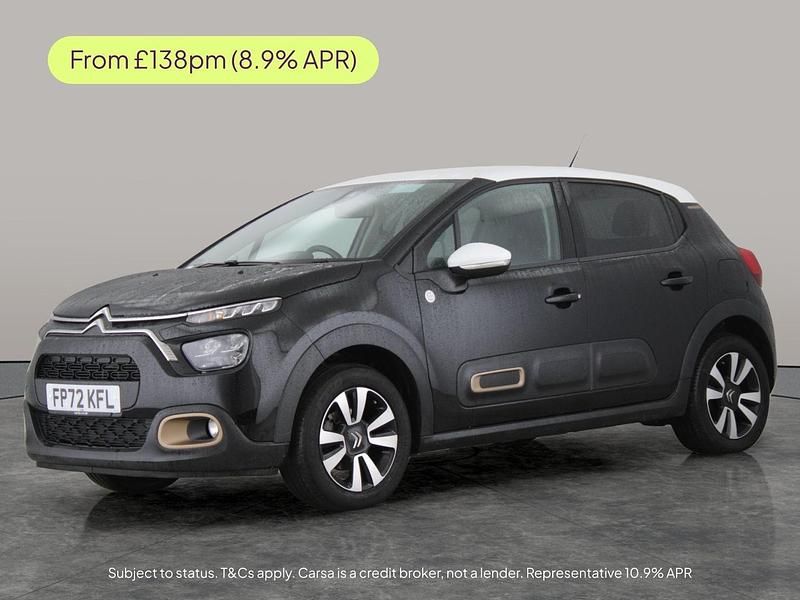 Black Used 2022 Citroën C3 PureTech Hatchback | £10,400 (Fair price) - Image 1/2