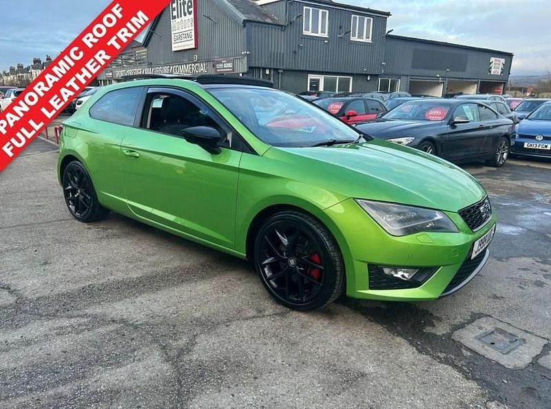 Used Seat Leon FR Sport 180 HP (132 kW) 2014 Green Coupe