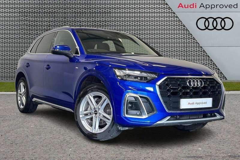 Blue Used 2023 Audi Q5 S-Line SUV | £36,495 (Fair price) - Image 1/3