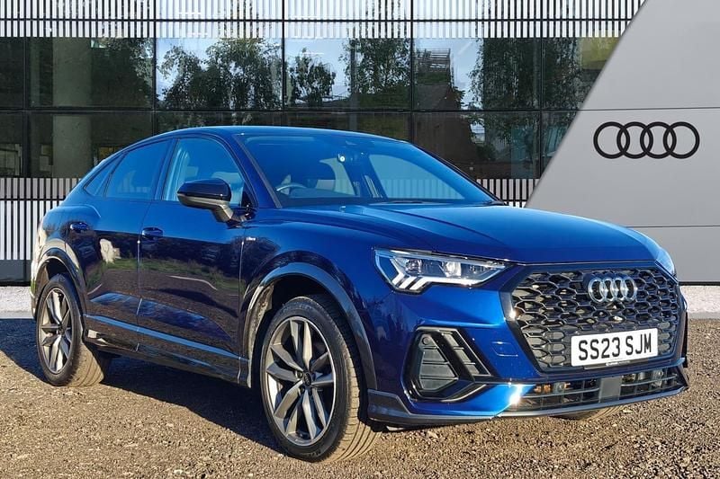 Blue Used 2023 Audi Q3 Sportback Black Edition SUV | £32,790 (Fair price) - Image 1/4