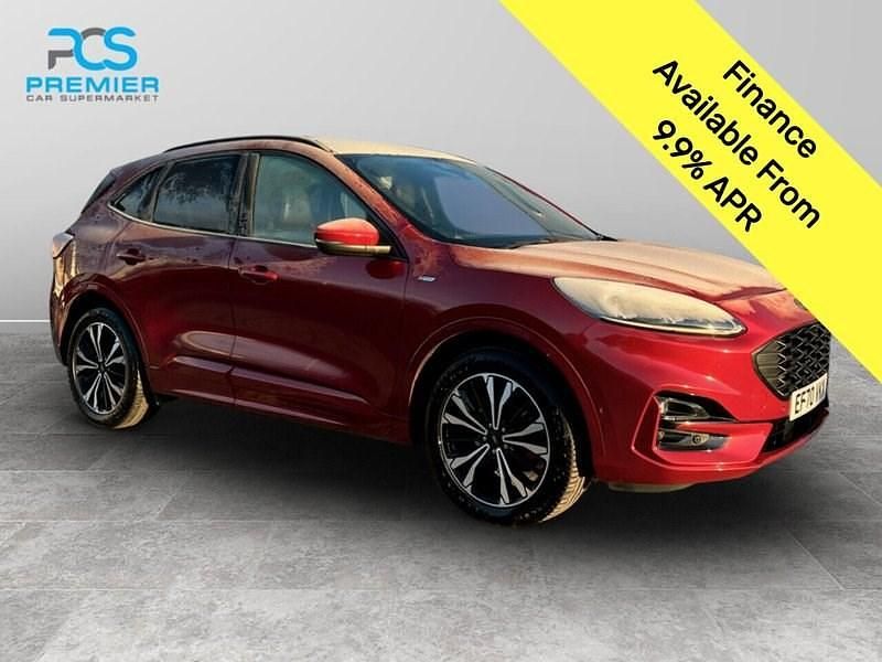Lucid red (exclusive paint) Used 2021 Ford Kuga ST-Line X SUV | £14,595 (Fair price) - Image 1/3