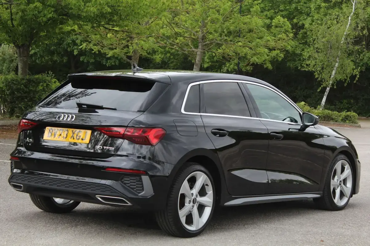 Used Audi A3 S-Line 110 HP (80 kW) 2023 Black Sedan