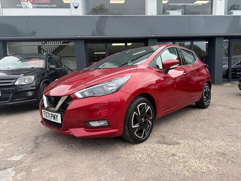 Red Used 2022 Nissan Micra Acenta Hatchback | £9,490 (Good price) - Image 1/4