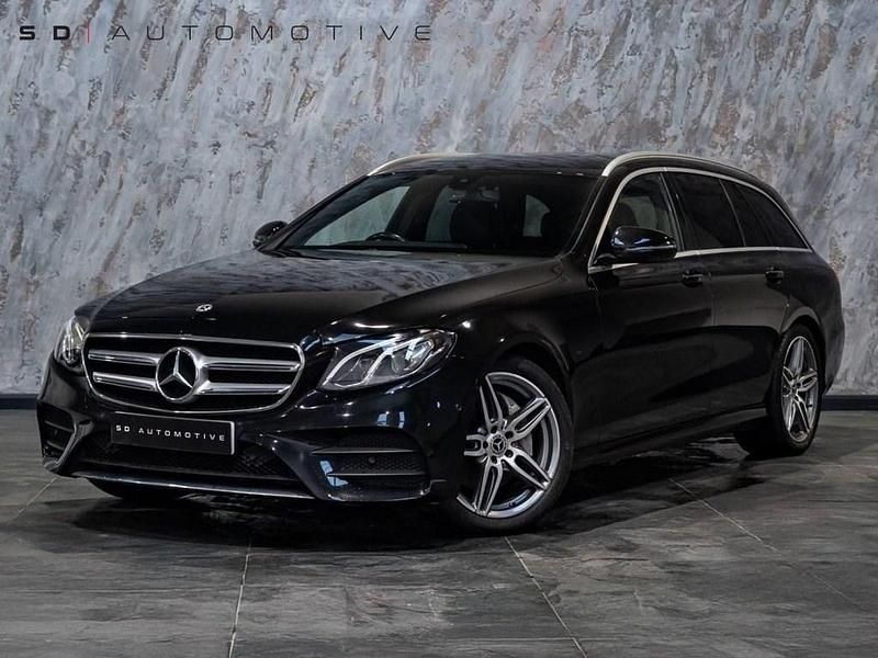 Used Mercedes E200 AMG line 184 HP (135 kW) 2018 Black Estate
