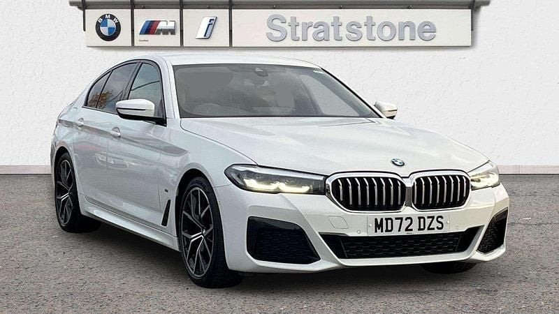 White Used 2022 BMW 520 M Sport | £26,199 (Fair price) - Image 1/3