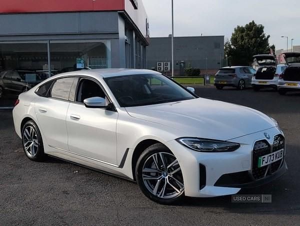 White Used 2024 BMW i4 Sport Line Sedan | £27,890 (Good price) - Image 1/4