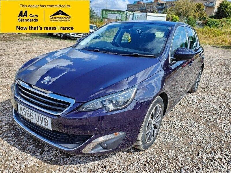 Blue Used 2017 Peugeot 308 Allure Hatchback | £7,480 (Fair price) - Image 1/4