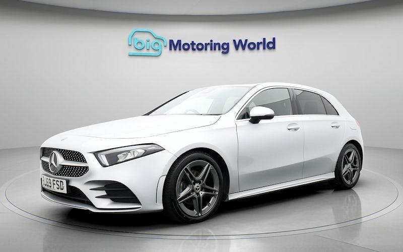 Used Mercedes A200 AMG line 163 HP (119 kW) 2019 Silver Hatchback