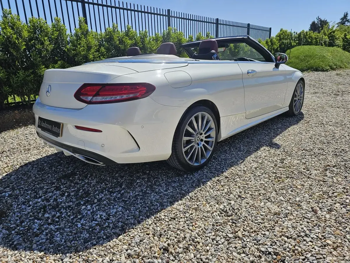 Used Mercedes C200 AMG Line Premium Plus 2017 White Cabriolet