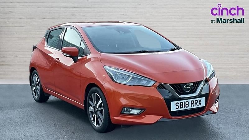 Used Nissan Micra Acenta 71 HP (52 kW) 2018 Orange Hatchback
