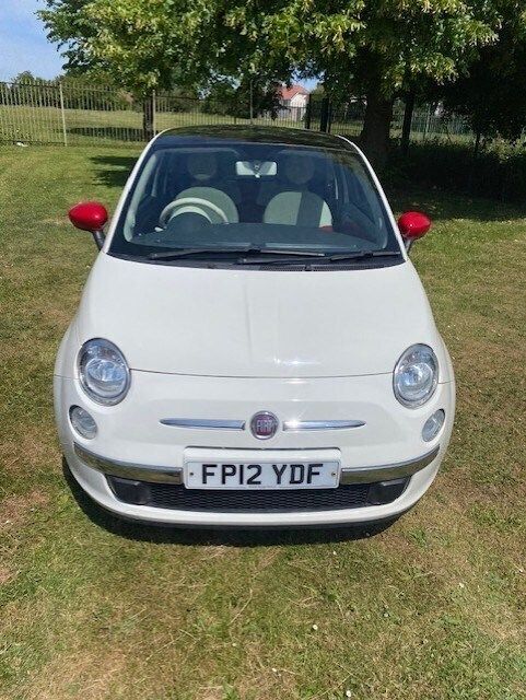 White Used 2012 Fiat 500 Lounge Hatchback | £2,495 (Good price) - Image 1/4