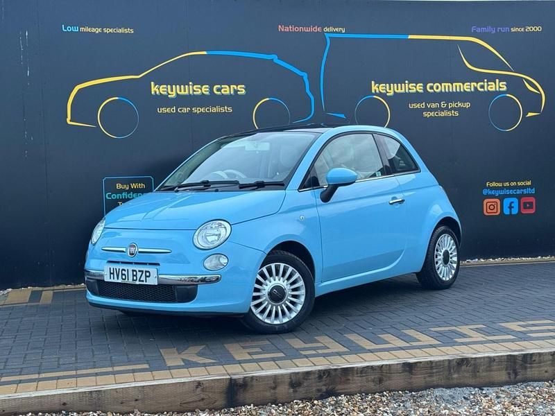 Used Fiat 500 Lounge 69 HP (50 kW) 2011 Blue Hatchback