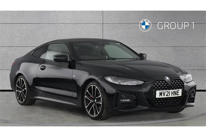 Black Used 2021 BMW 420 M Sport Coupe | £25,250 (Fair price) - Image 1/4
