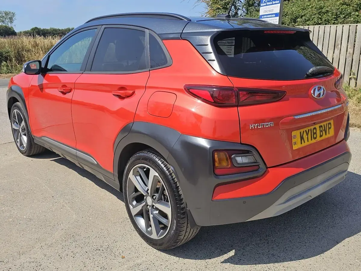Used Hyundai Kona Premium SE 2018 Orange SUV