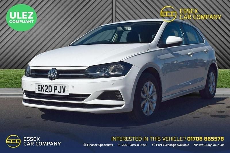 Begagnad VW Polo SE 95 HK (69 kW) 2020 Vit Halvkombi