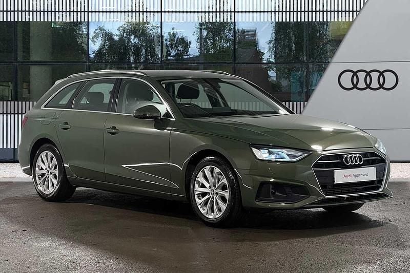 Green Used 2022 Audi A4 Black Edition Estate | £20,999 (Good price) - Image 1/4