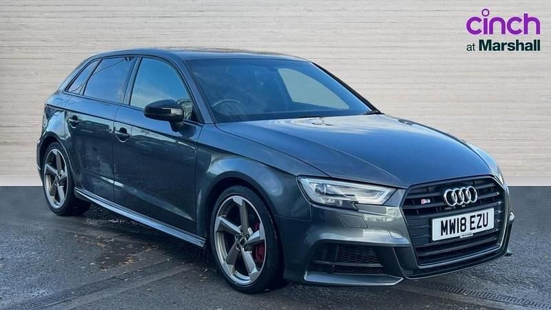 Used Audi S3 Sportback Black Edition 306 HP (225 kW) 2018 Grey Hatchback