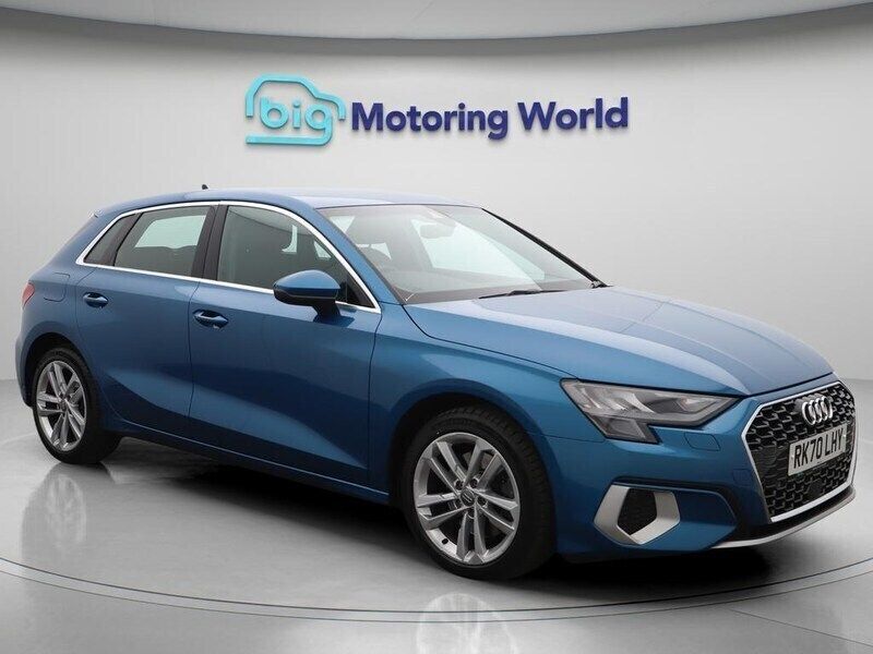 Blue Used 2020 Audi A3 Sportback Sport Hatchback | £18,000 (Fair price) - Image 1/4