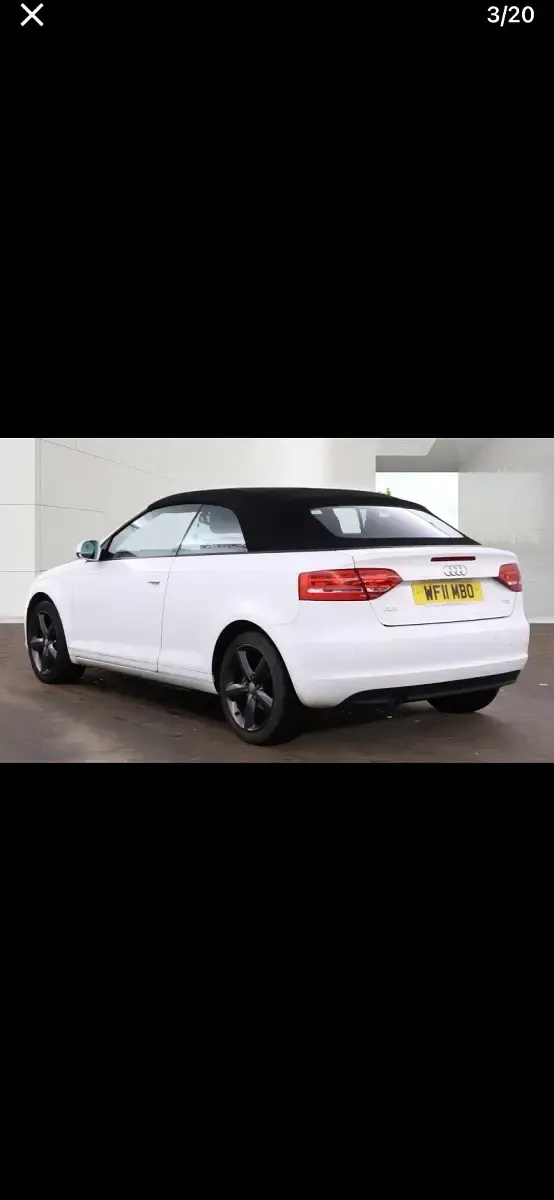Used Audi A3 Cabriolet Comfort 2011 White Cabriolet
