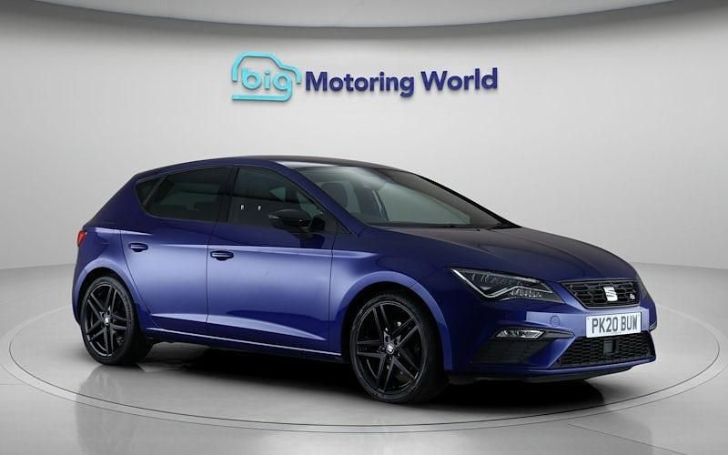 Begagnad Seat Leon Black Edition 150 HK (110 kW) 2020 Blå Halvkombi