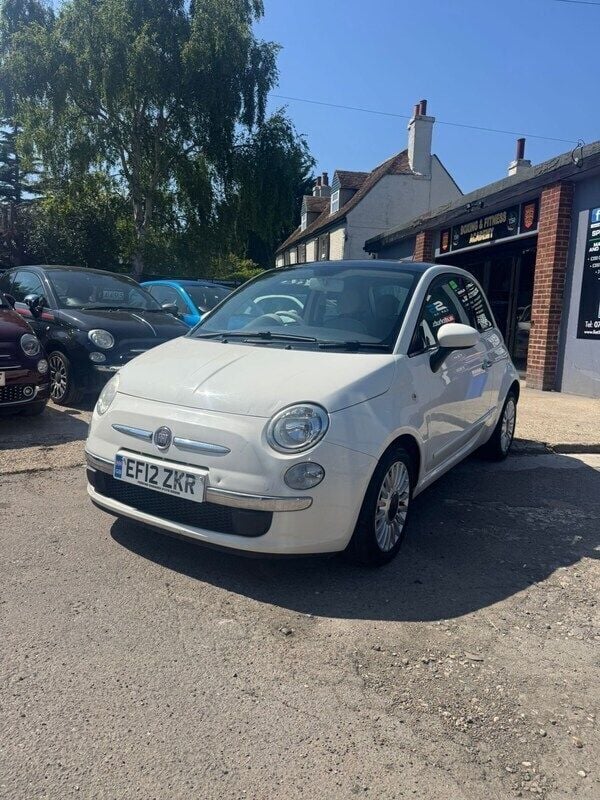 White Used 2012 Fiat 500 Lounge Hatchback | £3,295 (Fair price) - Image 1/4