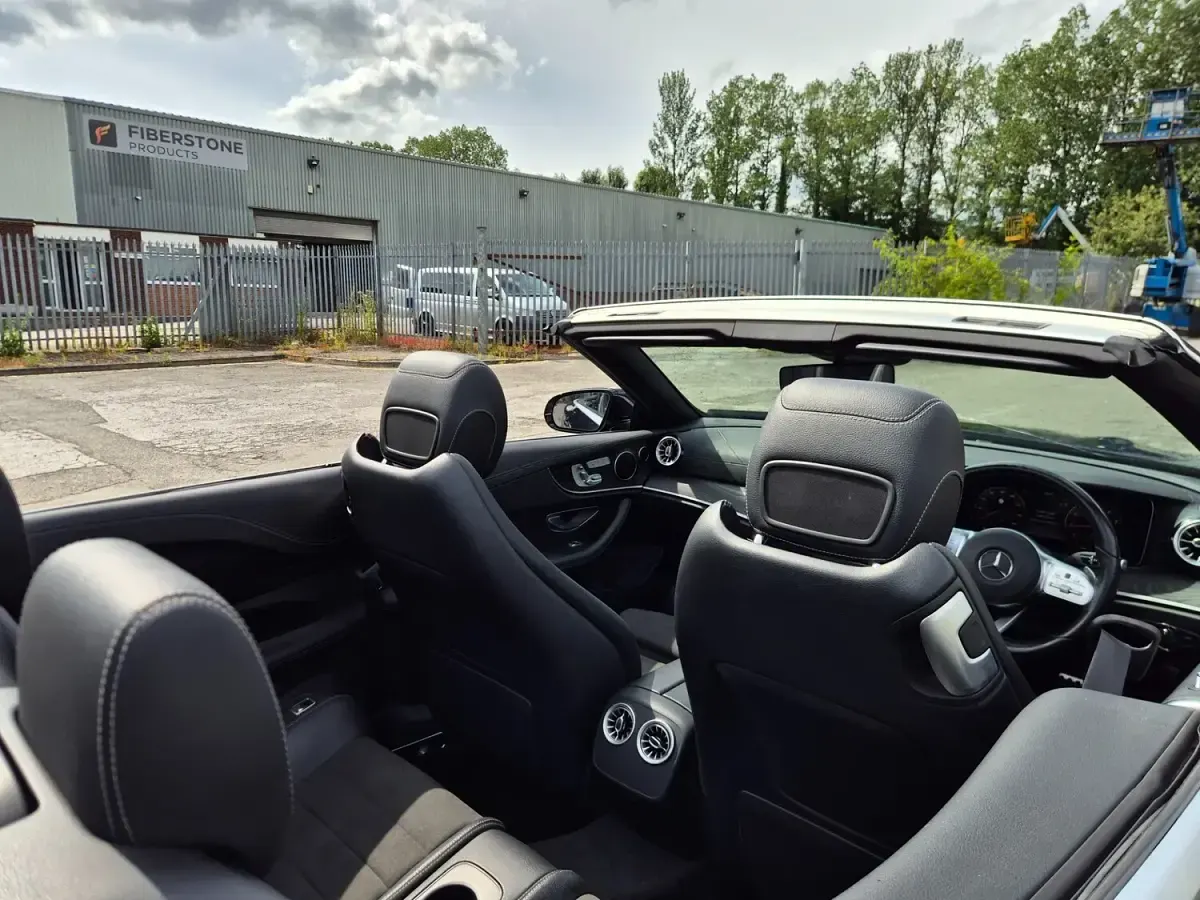 Used Mercedes E350 AMG line 2019 Blue Cabriolet