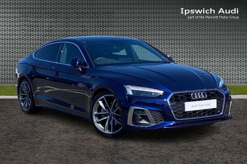 Used Audi A5 Sportback S-Line 201 HP (147 kW) 2022 Blue Hatchback