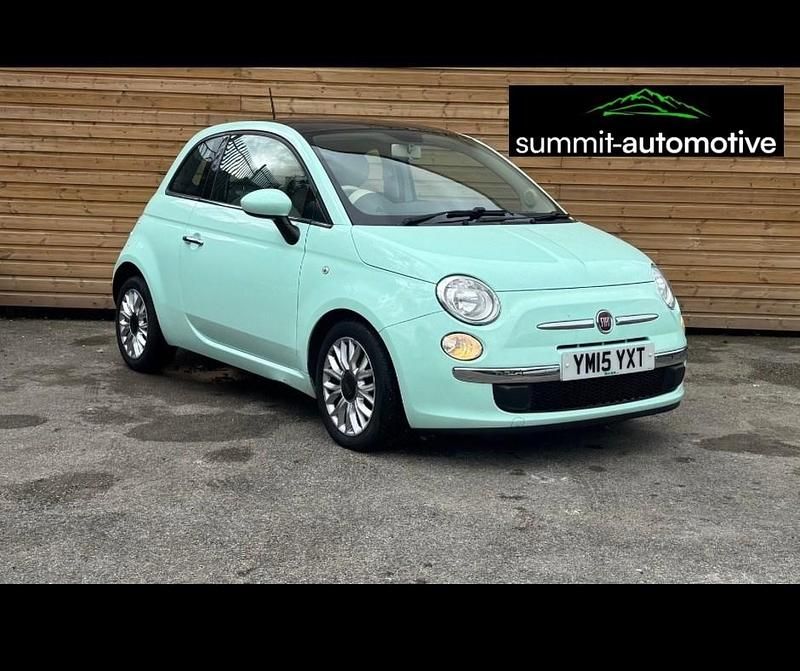 Green Used 2015 Fiat 500 Lounge Hatchback | £3,990 (Super price) - Image 1/4