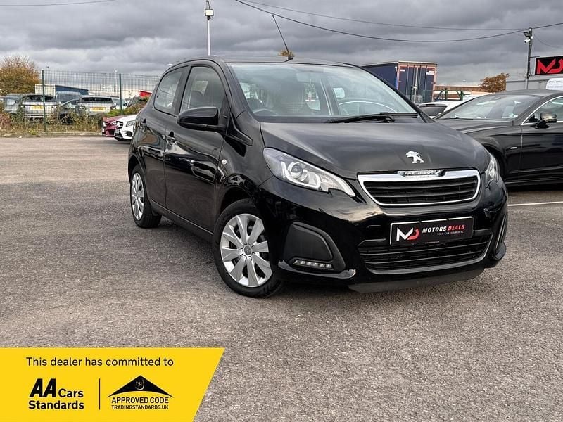 Black Used 2018 Peugeot 108 Active Hatchback | £5,999 (Fair price) - Image 1/3