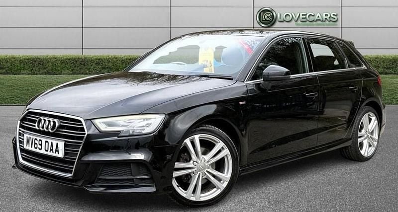 Used Audi A3 Sportback S-Line 116 HP (85 kW) 2019 Black Hatchback