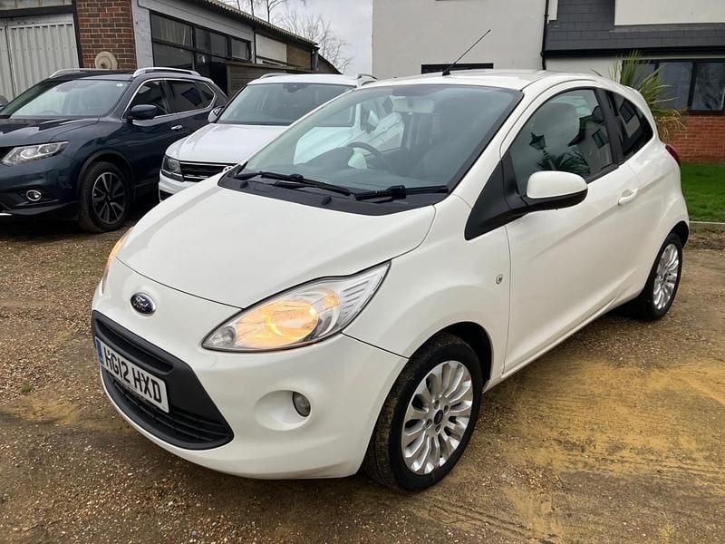 Used Ford Ka Zetec 2012 White Hatchback