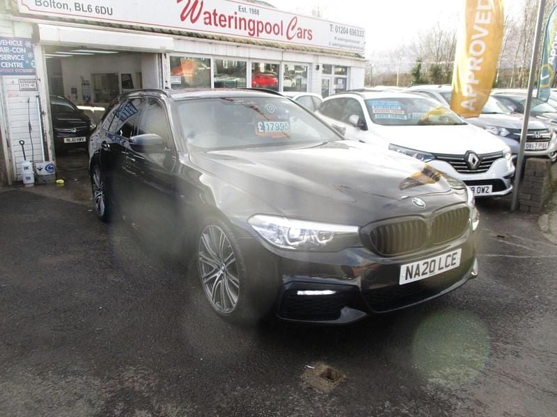 Black Used 2020 BMW 520 M Sport Estate | £17,495 (Good price) - Image 1/4