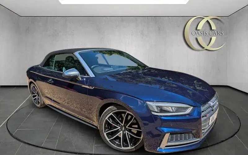 Used Audi S5 Cabriolet 354 HP (260 kW) 2017 Blue Cabriolet