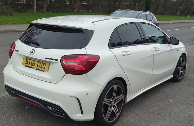 Used Mercedes A250 AMG 2016 White Hatchback