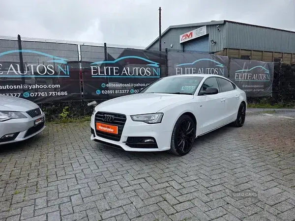 Used Audi A5 Black Edition 177 HP (130 kW) 2015 White Coupe