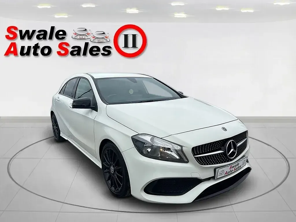 Used Mercedes A160 AMG line 102 HP (75 kW) 2018 White Hatchback