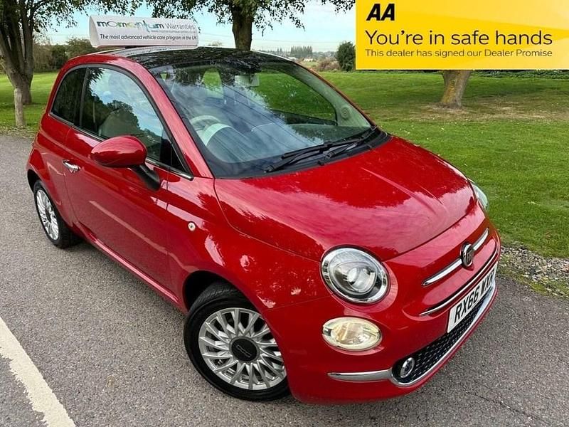 Red Used 2016 Fiat 500 Lounge Hatchback | £5,495 (Fair price) - Image 1/4
