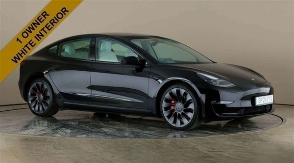 Black Used 2021 Tesla Model 3 Performance Sedan | £29,028 (Expensive) - Image 1/1
