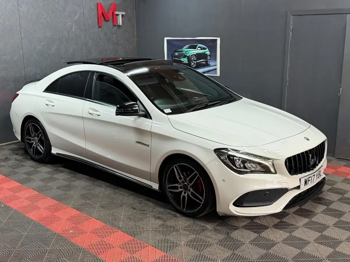 Used Mercedes CLA200 AMG line 2017 White Coupe