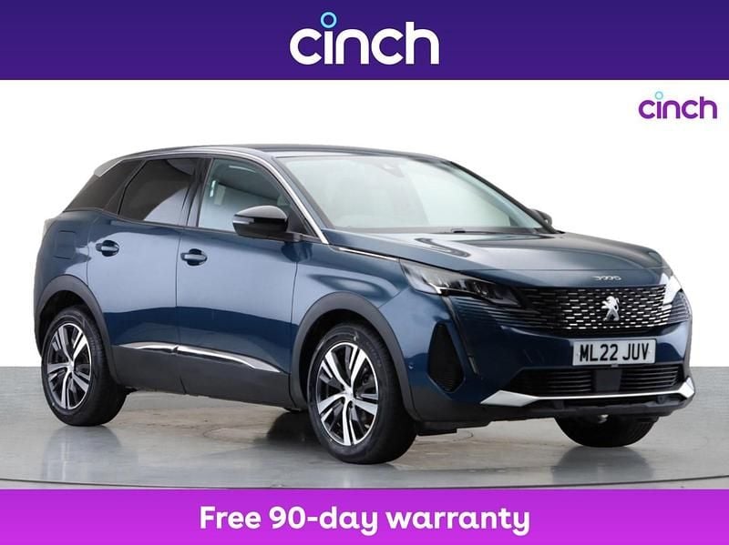 Blue Used 2022 Peugeot 3008 Allure SUV | £17,549 (Fair price) - Image 1/3